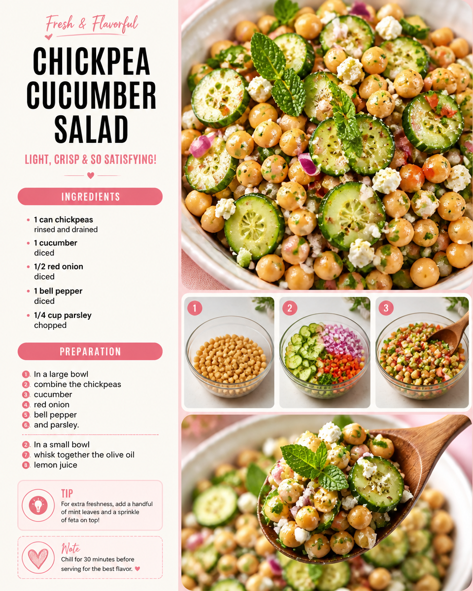 Chickpea Cucumber Salad
