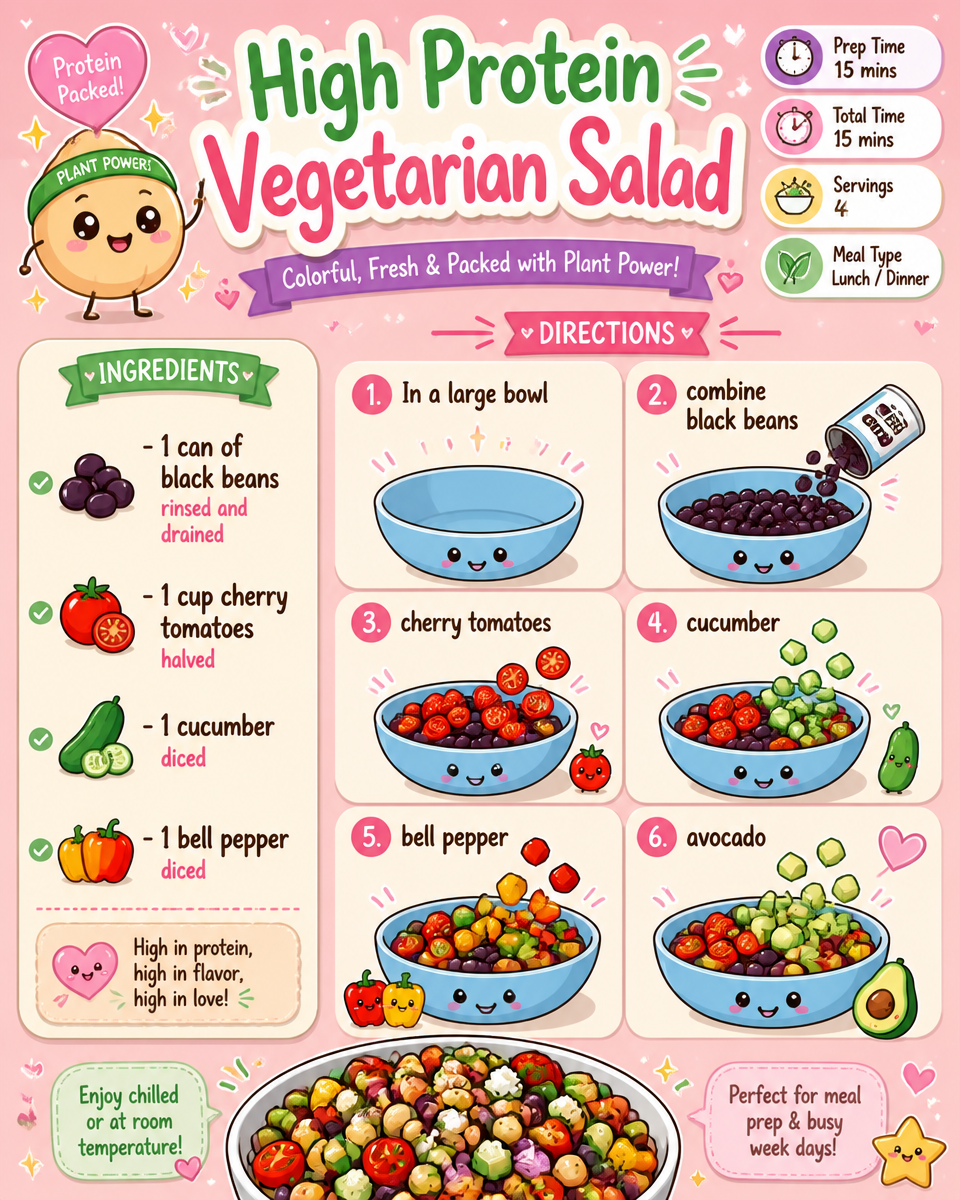 High Protein Vegetarian Salad