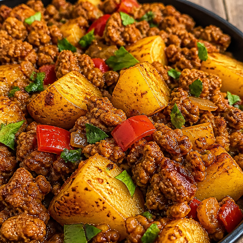 Hearty One-Skillet Ground Turkey Meal
