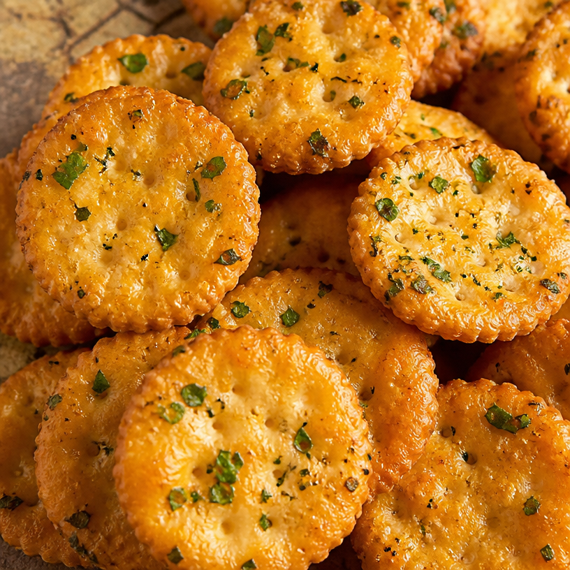 Cheesy Garlic Ritz Bits Snacks