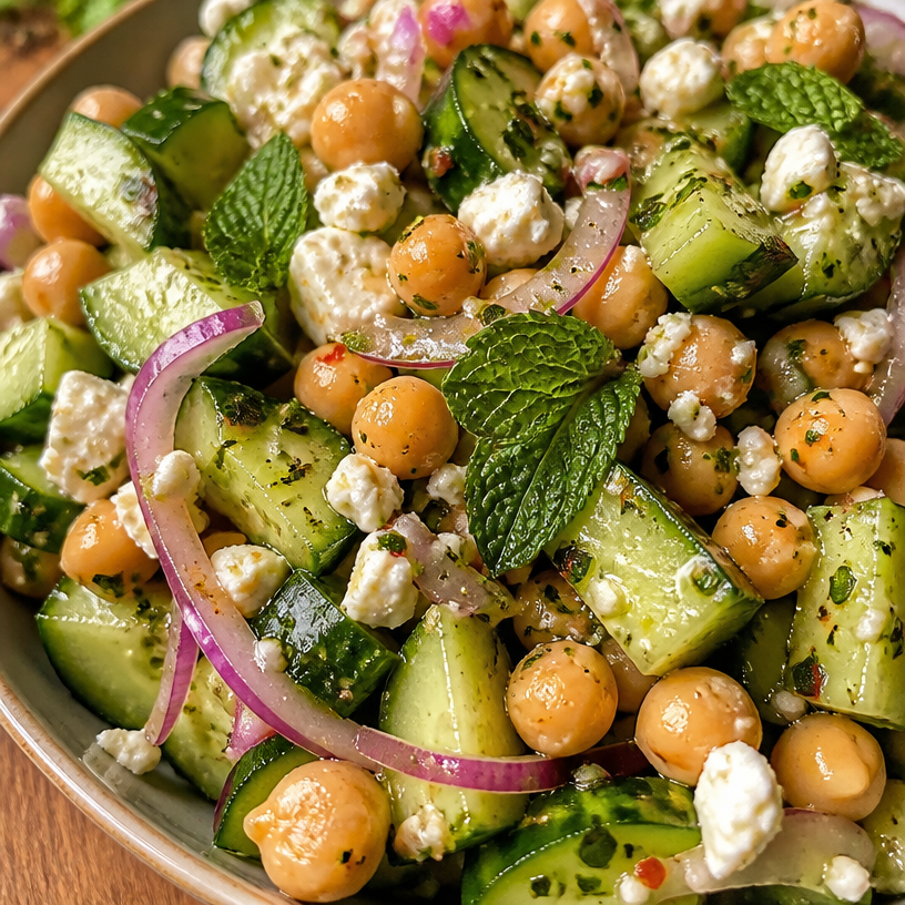 Chickpea Cucumber Salad
