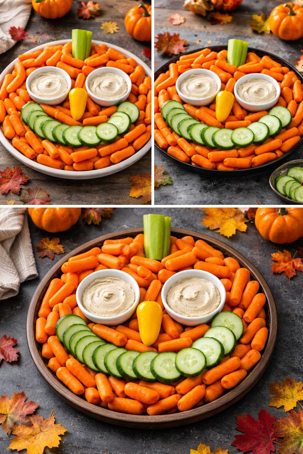Jack-O-Lantern Veggie Tray