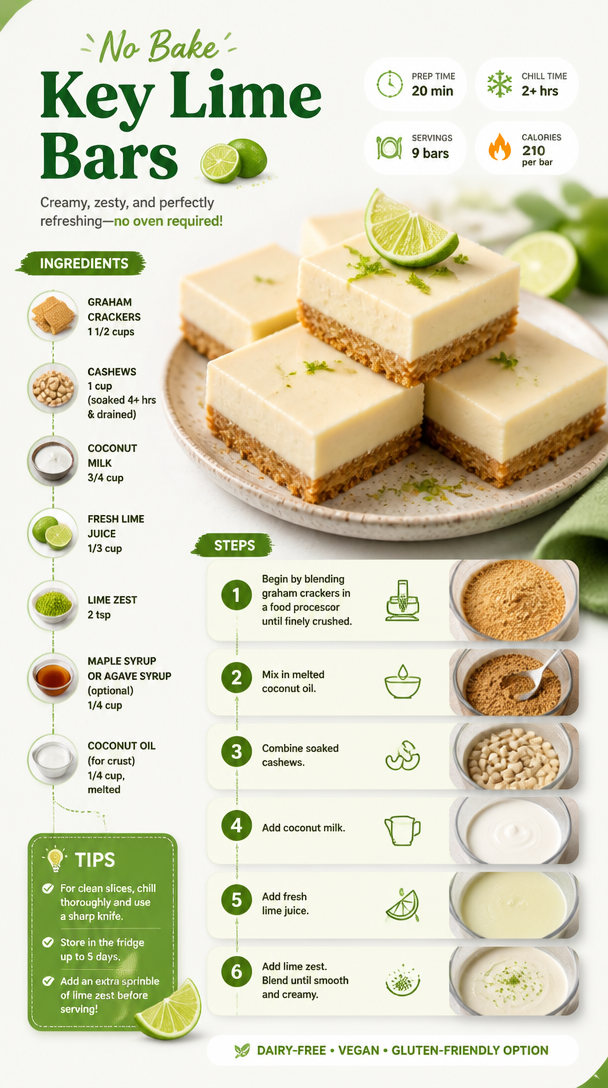 No Bake Key Lime Bars