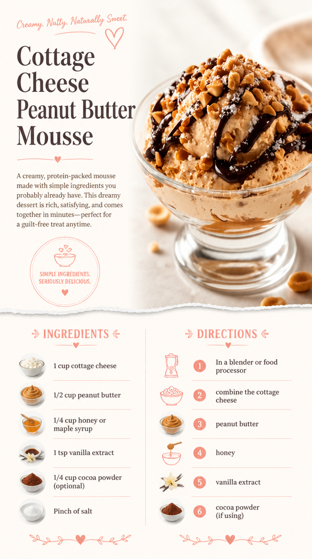 Cottage Cheese Peanut Butter Mousse