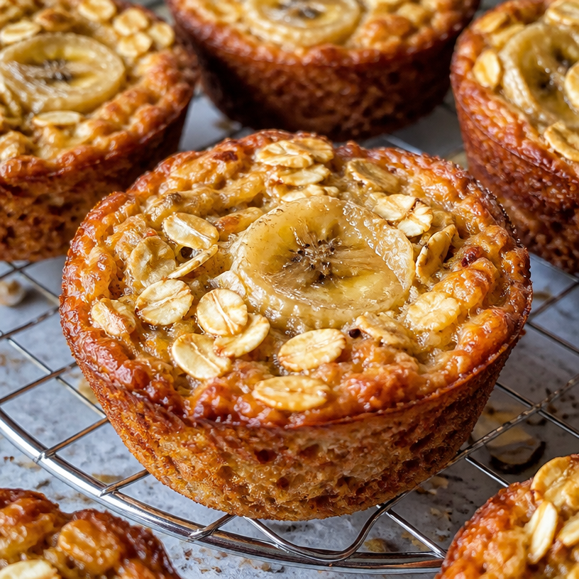 Banana Baked Oatmeal Cups