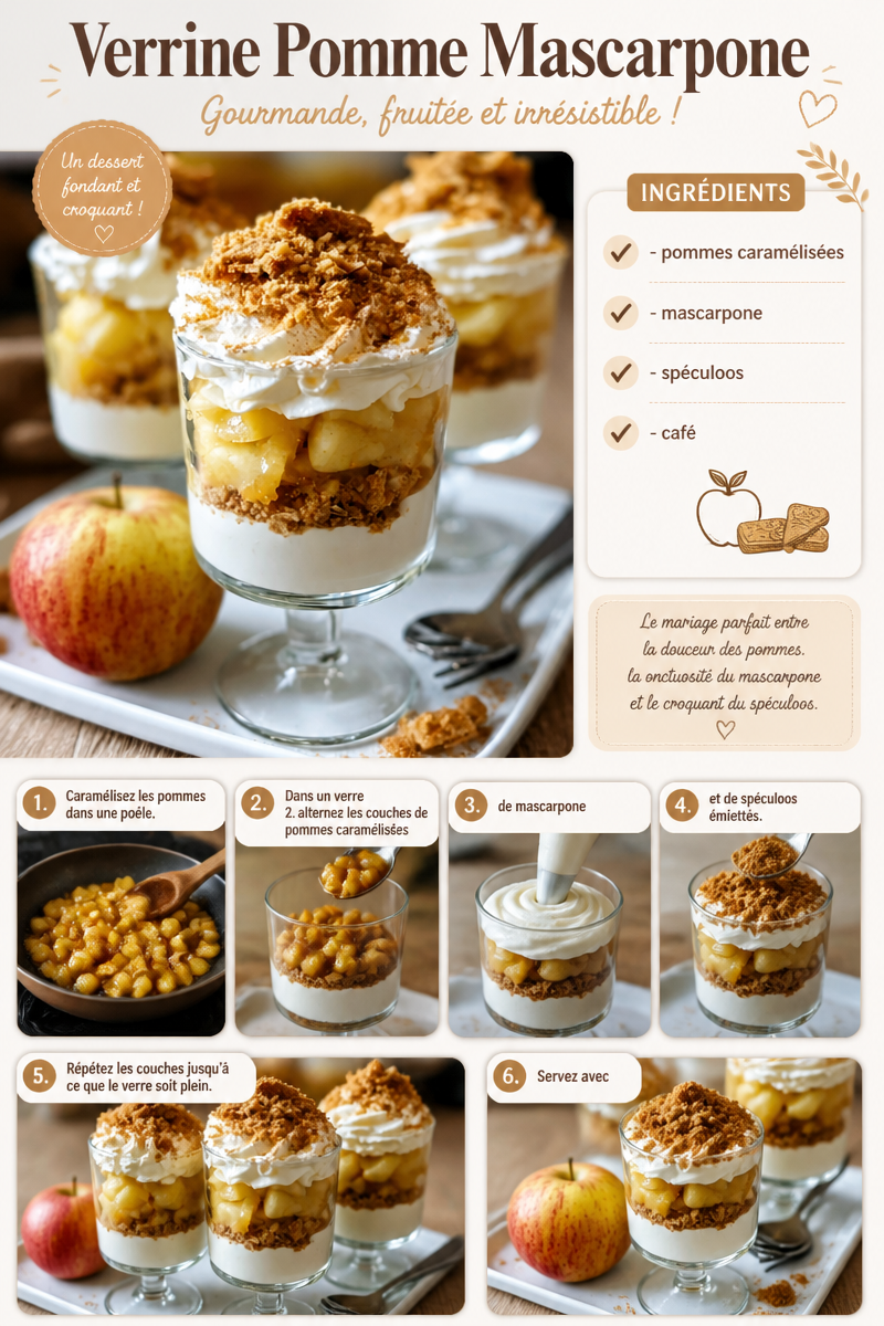 Verrine Pomme Mascarpone
