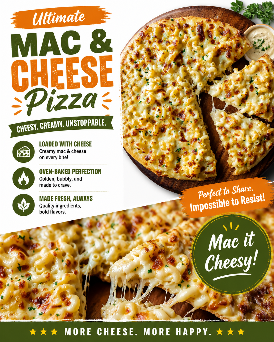 Ultimate Mac & Cheese Pizza