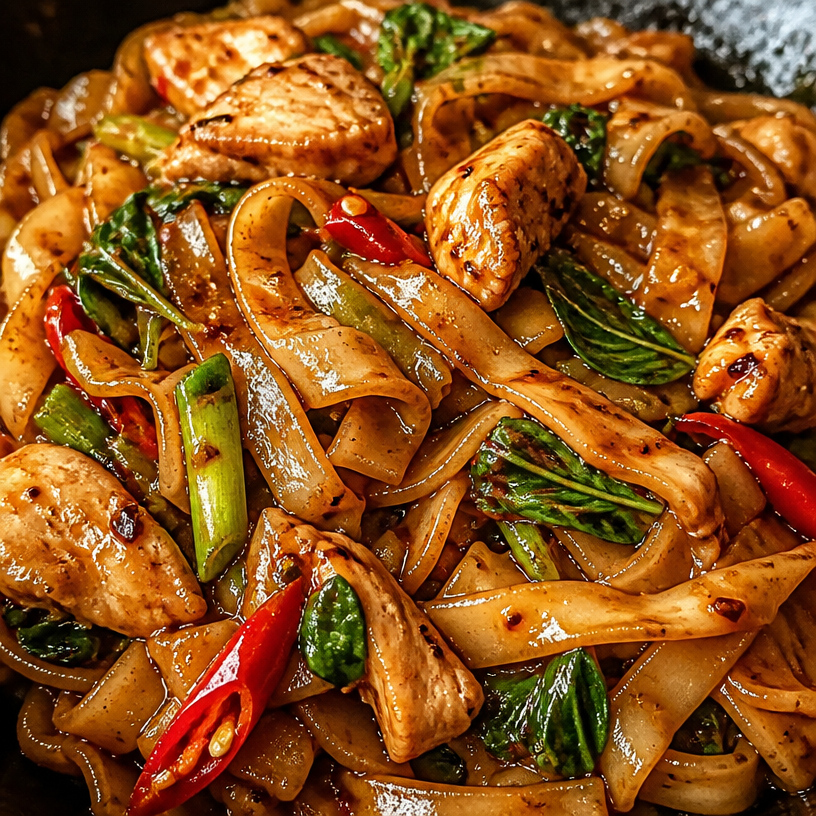 Street Style Thai Drunken Noodles