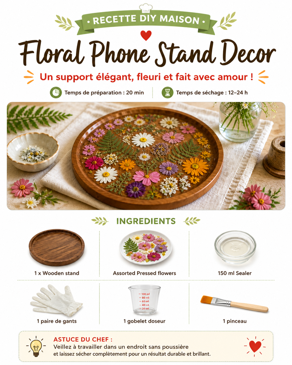 Floral Phone Stand Decor 2 Floral Phone Stand Decor