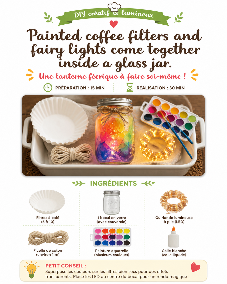 Painted coffee filters and fairy lights come together inside a glass jar to create a glowing jellyfish display with a soft underwater feel. Perfect for your next craft day. #JellyfishJar #CoffeeFilter 2 Painted coffee filters and fairy lights come together inside a glass jar to create a glowing jellyfish display with a soft underwater feel. Perfect for your next craft day. #JellyfishJar #CoffeeFilter