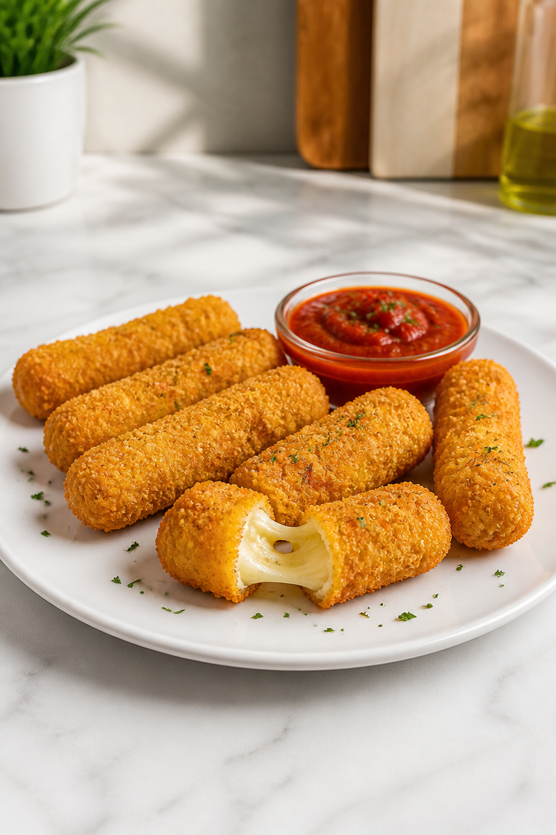 Double Coated Air Fryer Mozzarella Stick