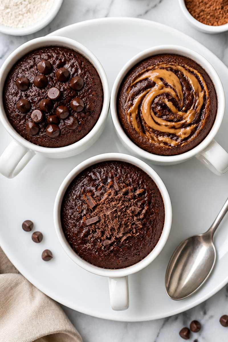 Keto Mug Cake Three Ways
