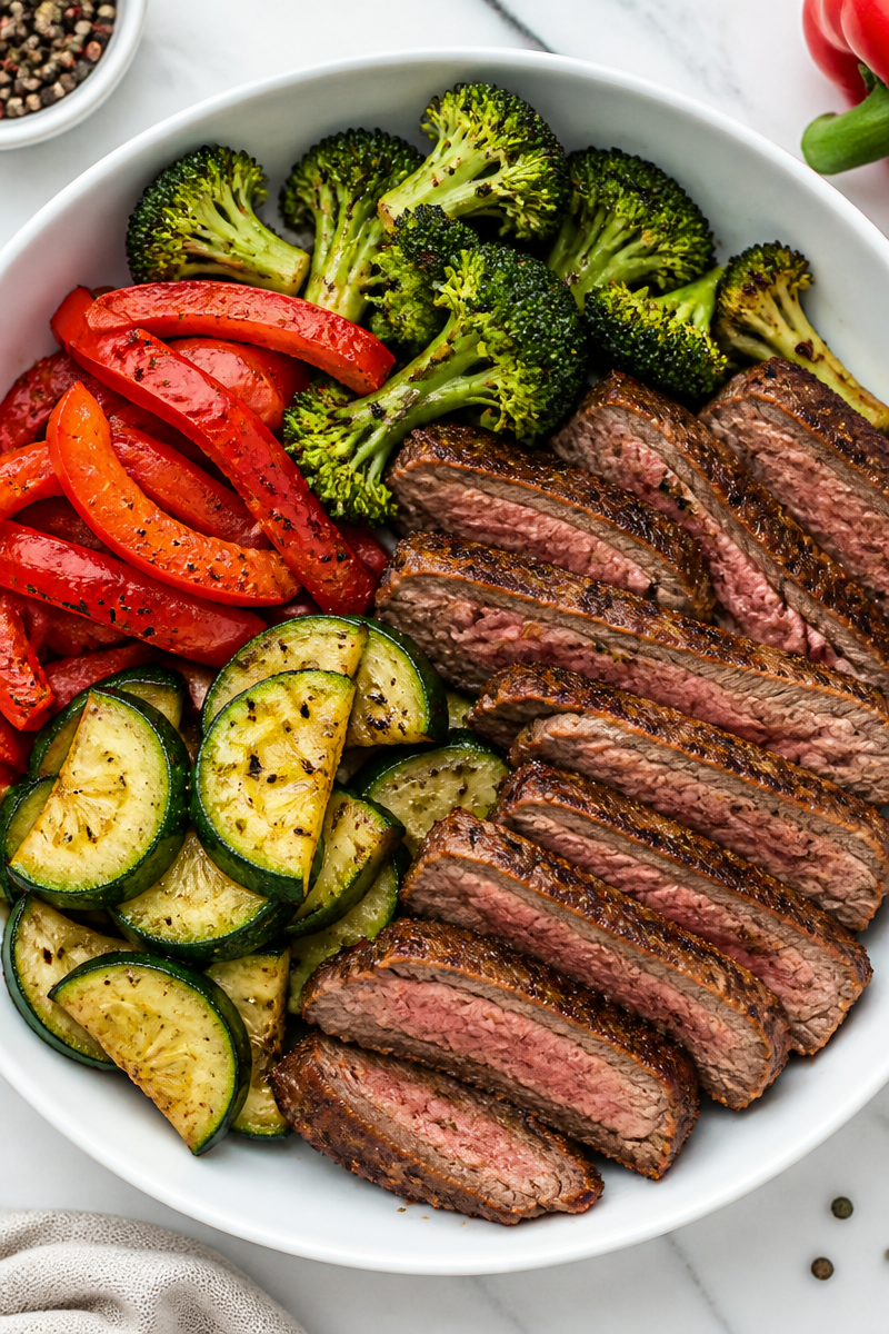 Ninja Foodi Steak Vegetable Bowl
