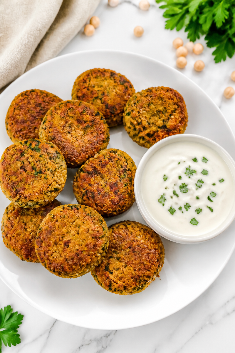 Air Fryer Falafel Paleo Chickpea Bite