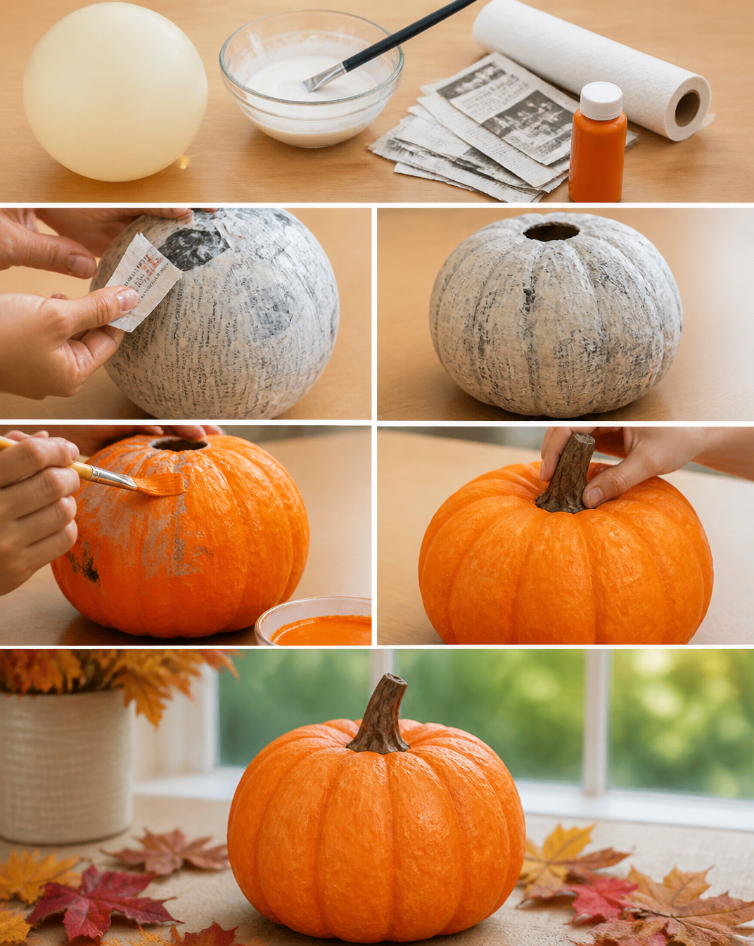 Paper Mache Pumpkin