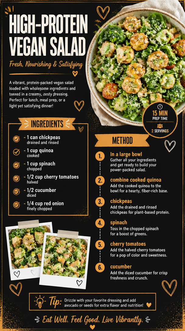 High-Protein Vegan Salad