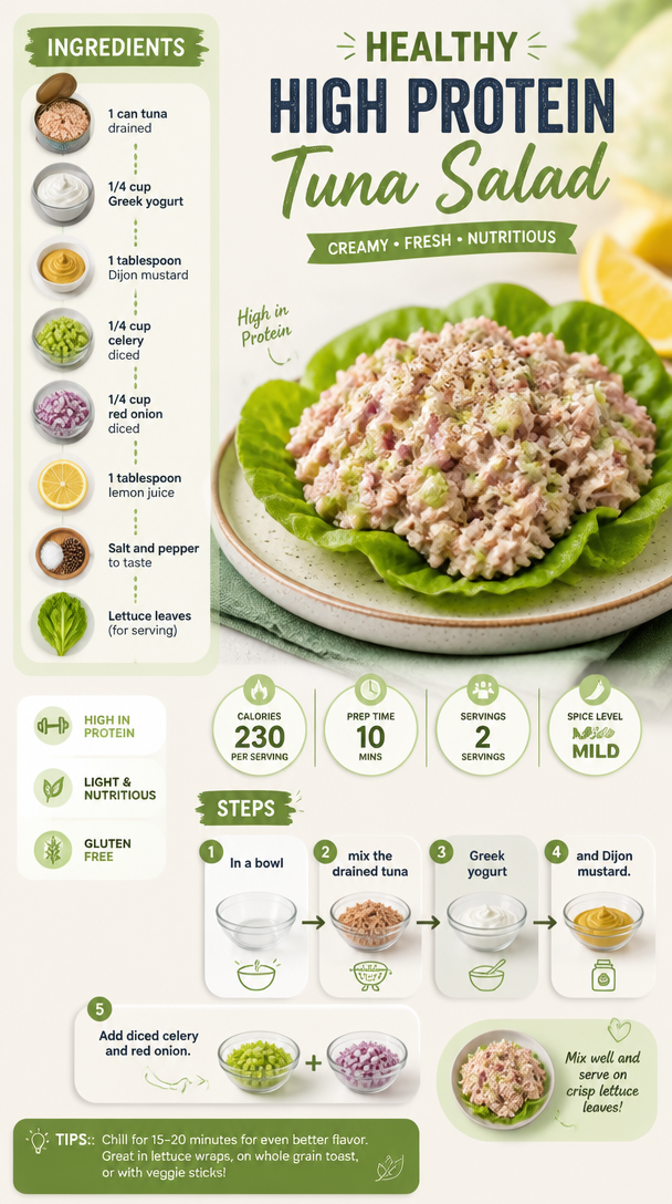 Healthy High Protein Tuna Salad