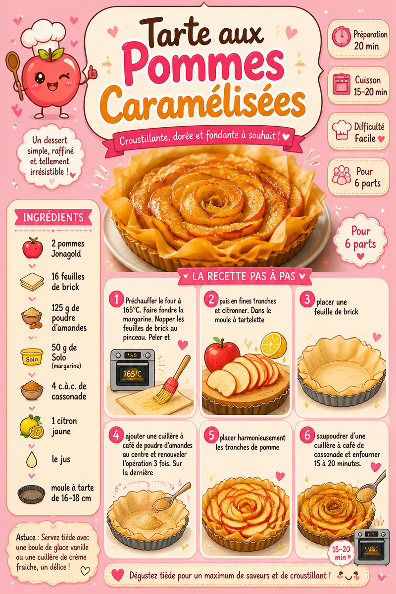 Tarte aux Pommes Caramélisées