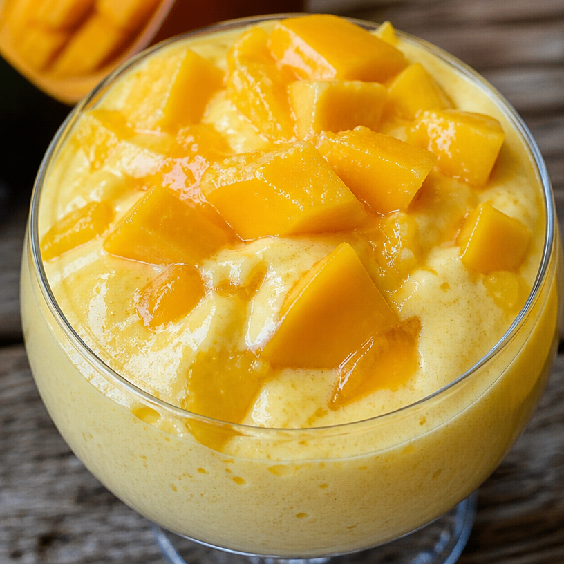 Mousse onctueuse à la mangue