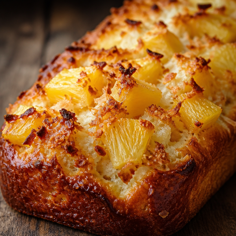 Pain à l'ananas et à la noix de coco