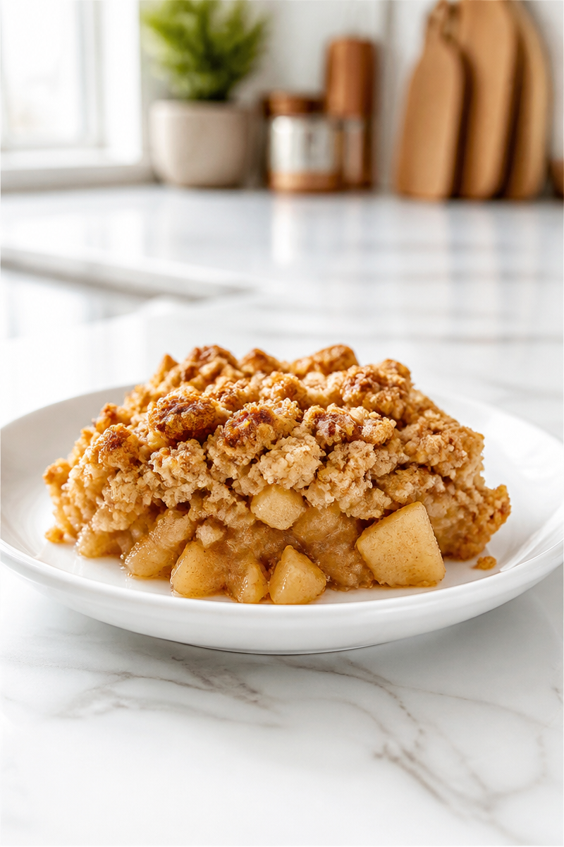 Crumble aux pommes croustillant maison