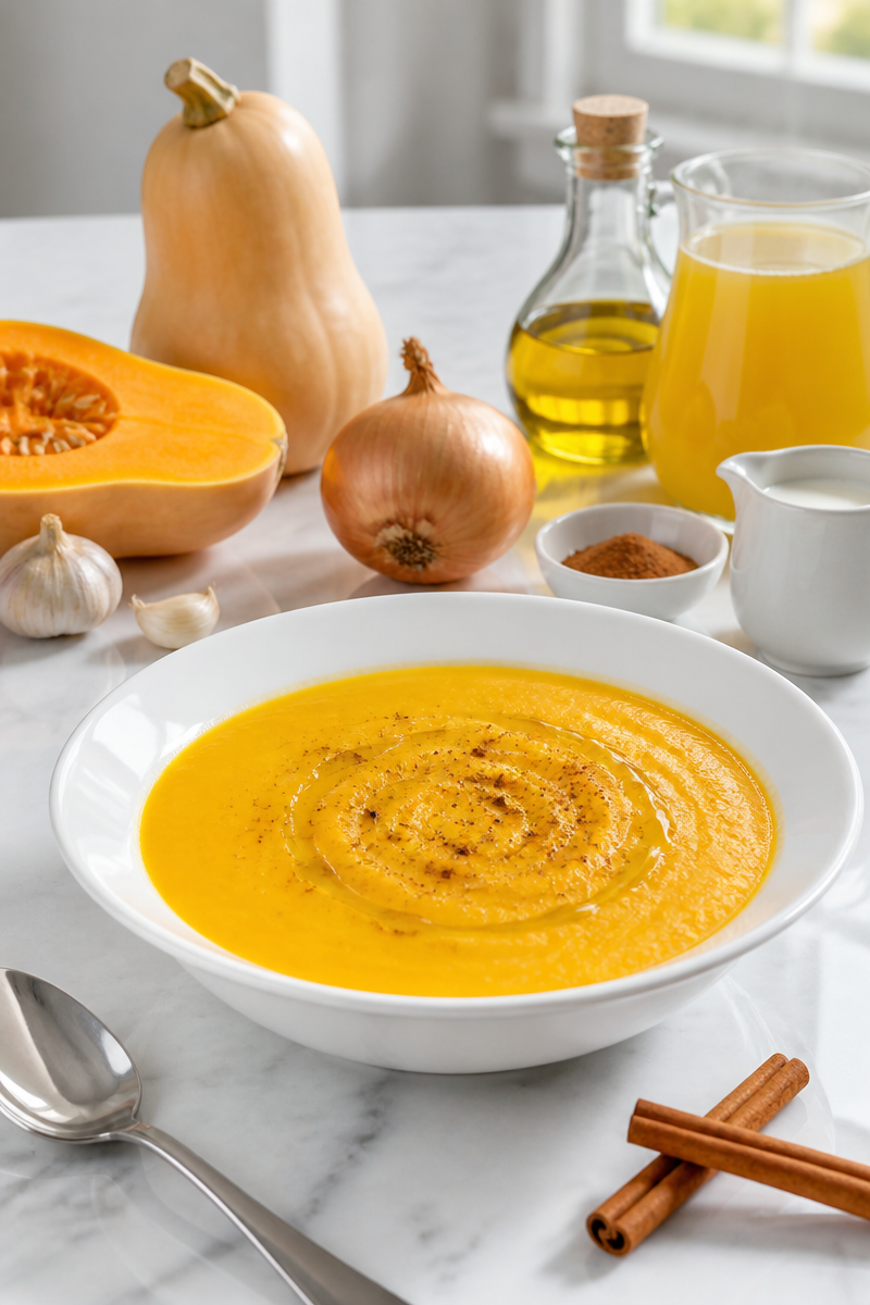 Velouté de butternut à la cannelle