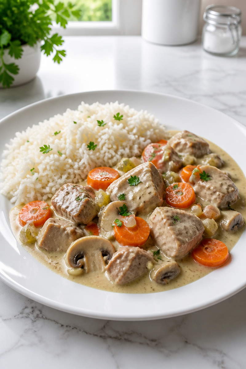 Blanquette de veau à l'ancienne maison