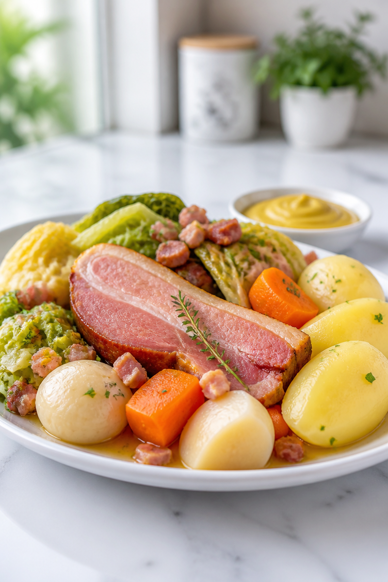 Potée au chou vert fumé