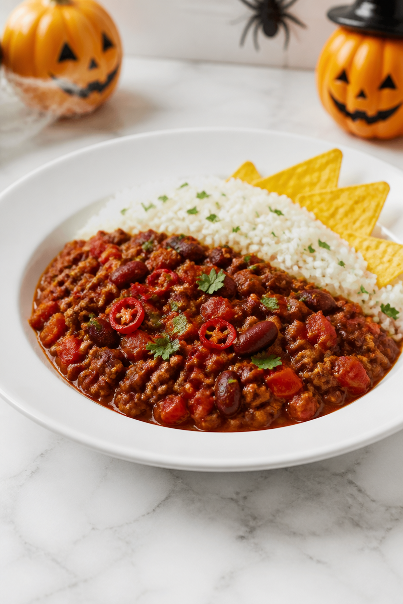 Chili con carne pour soirée Halloween
