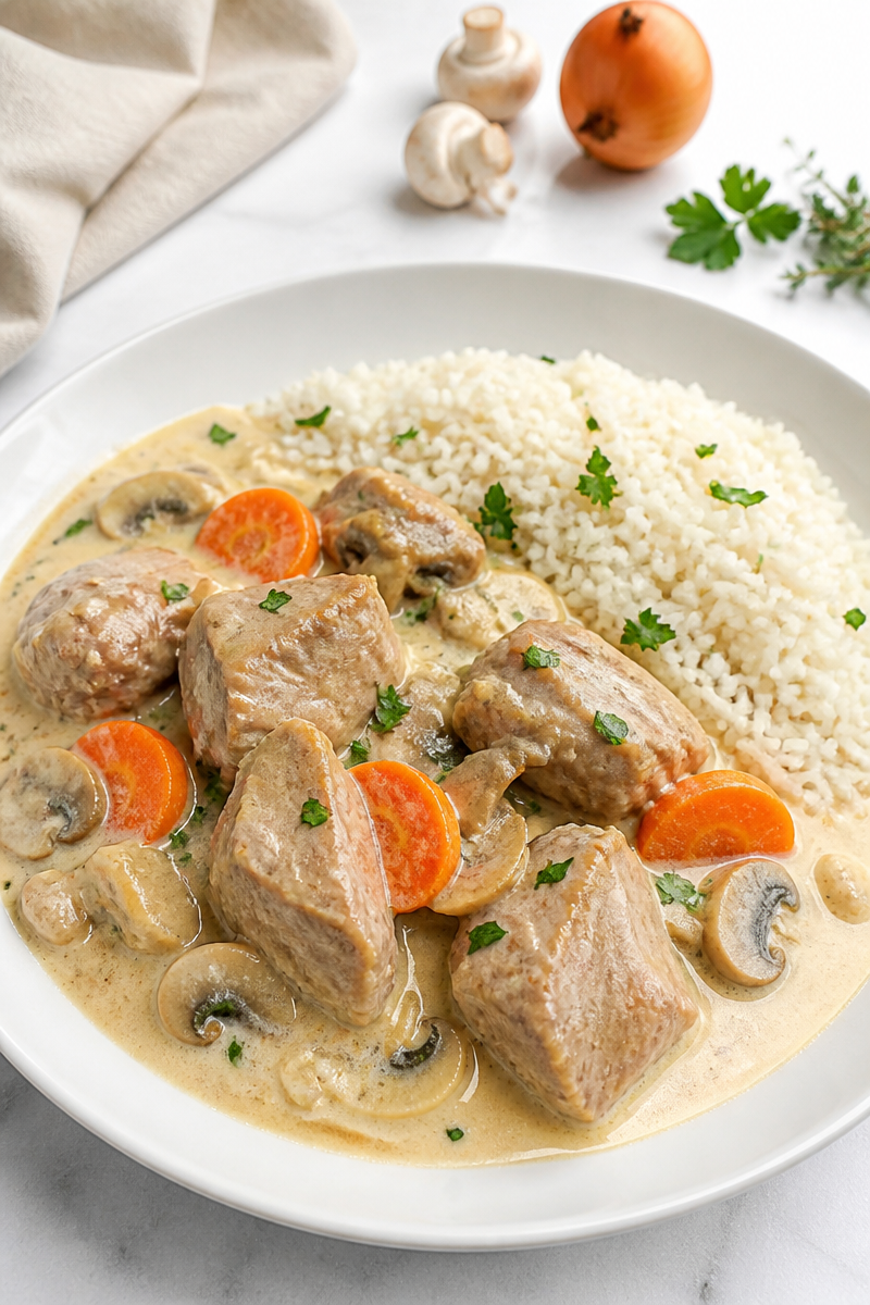 Blanquette de veau à l'ancienne maison