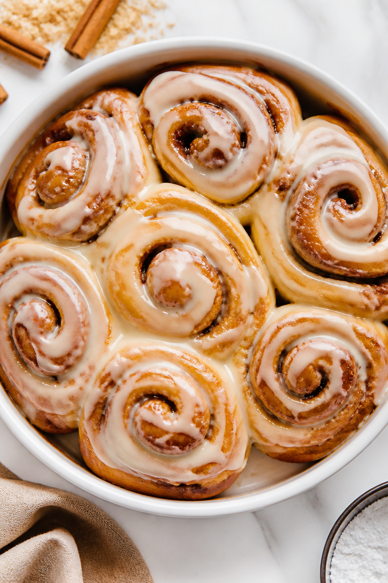 Cinnamon rolls maison ultra moelleux