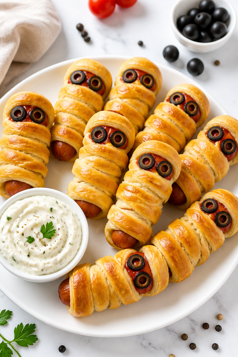 Bouchées apéritives effrayantes pour Halloween