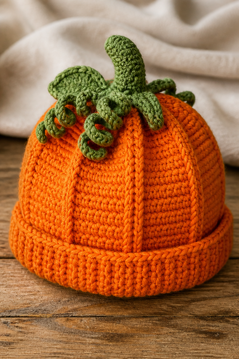 Baby Pumpkin Crochet Hat Pattern