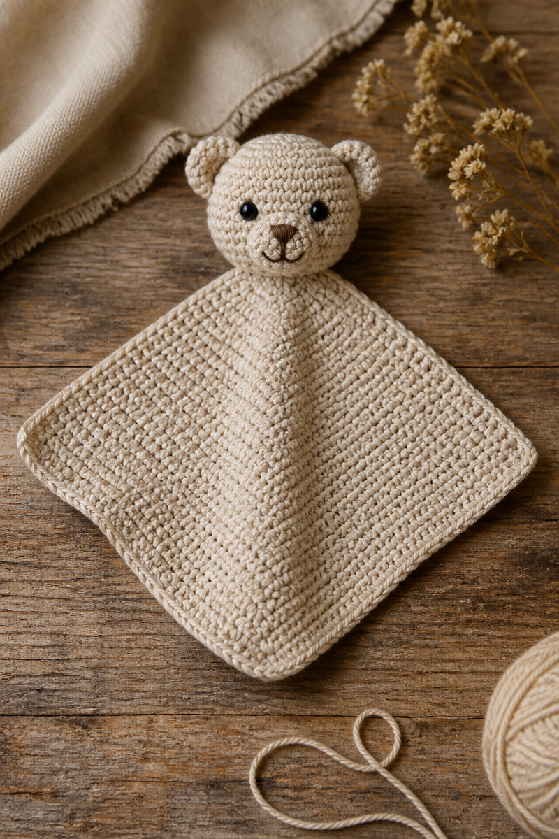 Crochet Baby Lovey Security Blanket