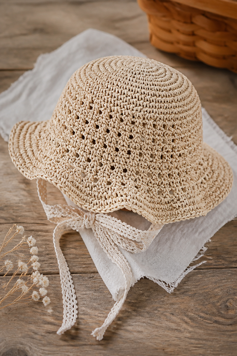 Crochet Baby Sunhat Beach Pattern
