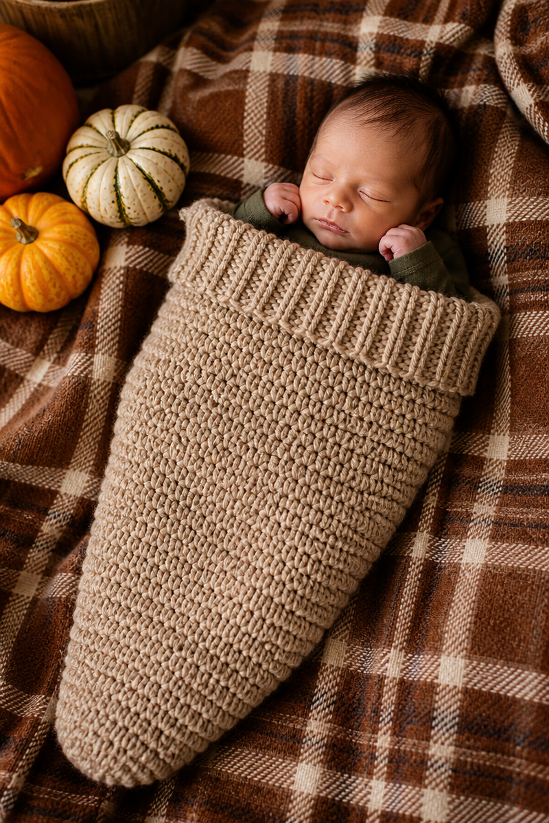 Newborn Crochet Cocoon Photo Prop