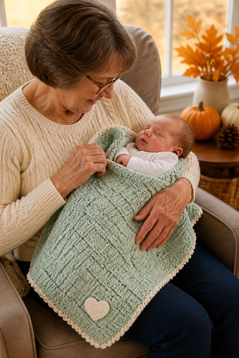 Grandparents Day Crochet Baby Gift