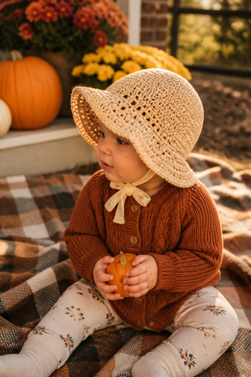 Crochet Baby Sunhat Beach Pattern