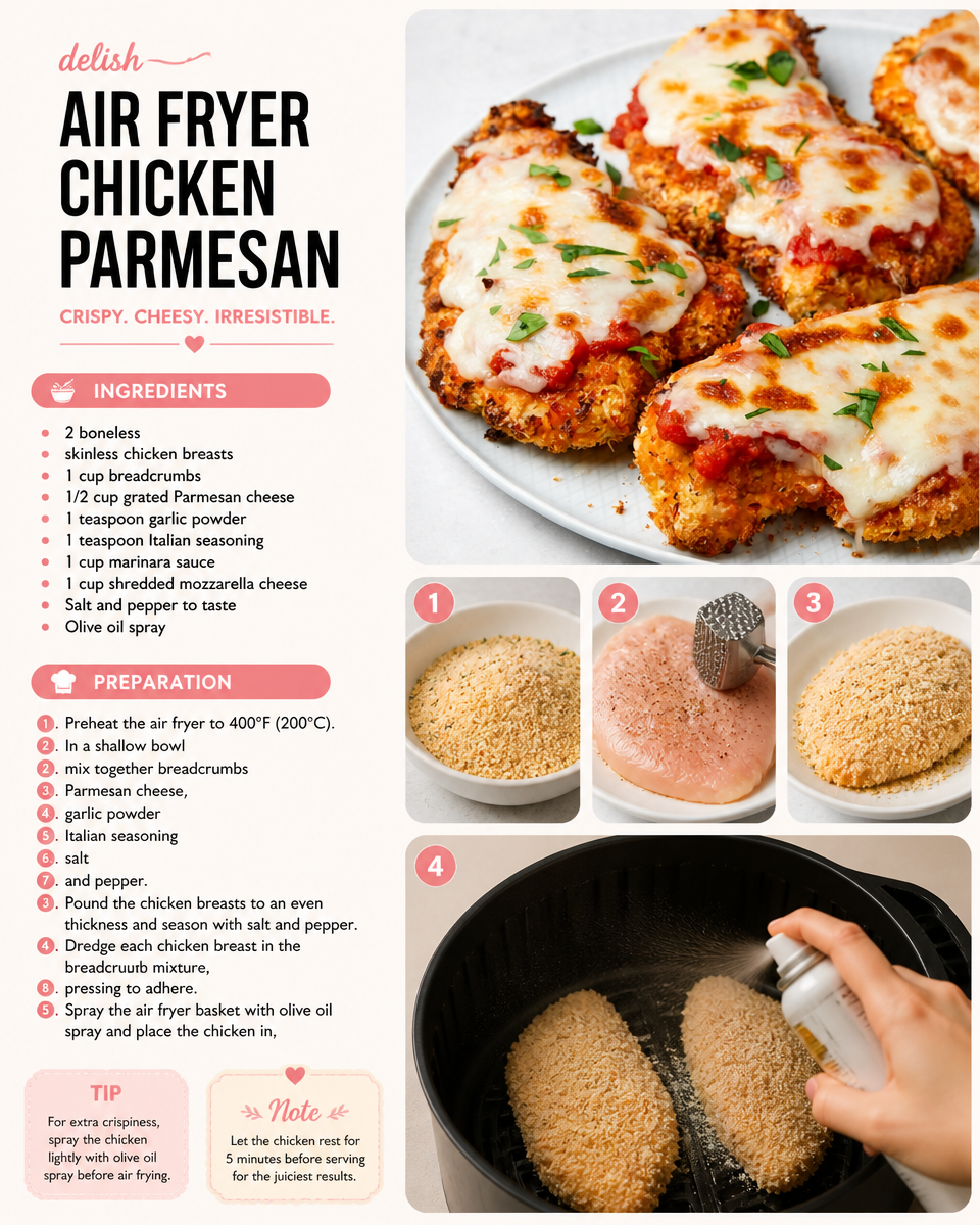 Air Fryer Chicken Parmesan