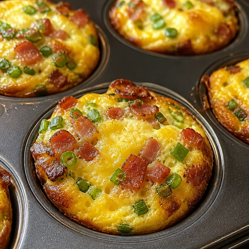 Cottage Cheese Egg Muffins with Pancetta