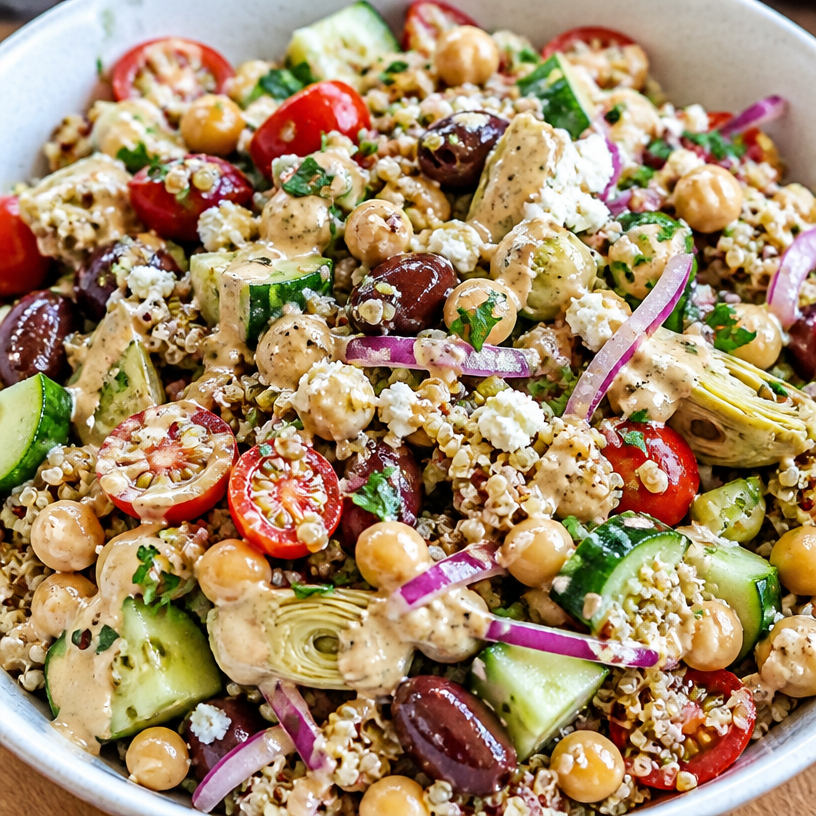Mediterranean Chickpea Quinoa Bowl