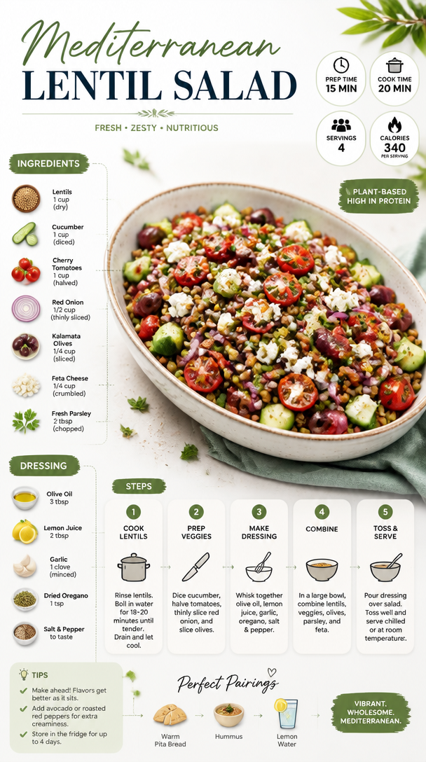 Mediterranean Lentil Salad