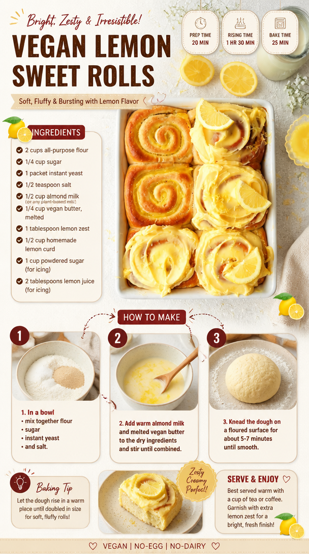 Vegan Lemon Sweet Rolls