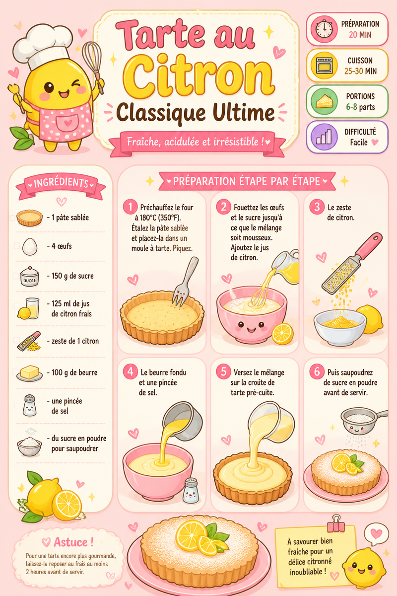 Tarte au Citron Classique Ultime