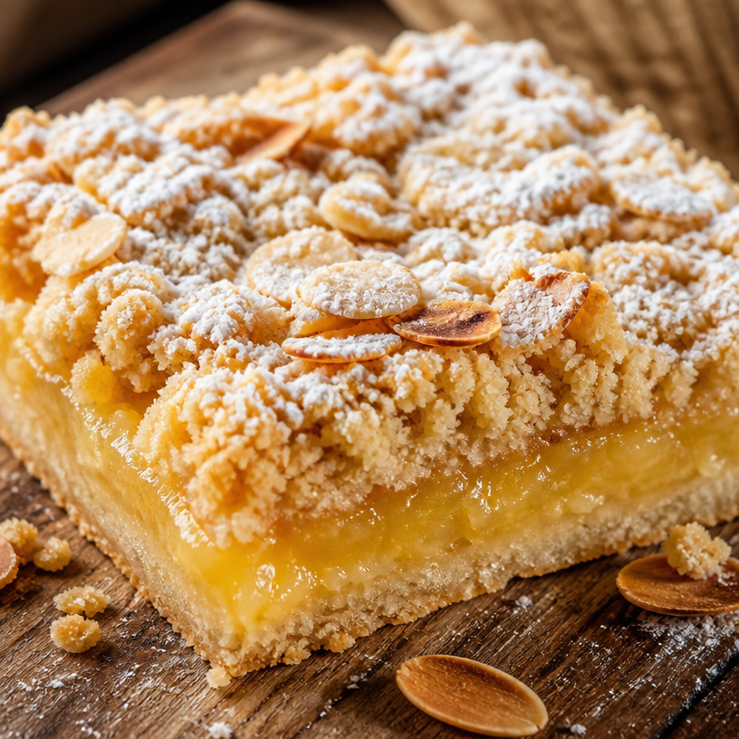 Carrés Crumble aux Amandes