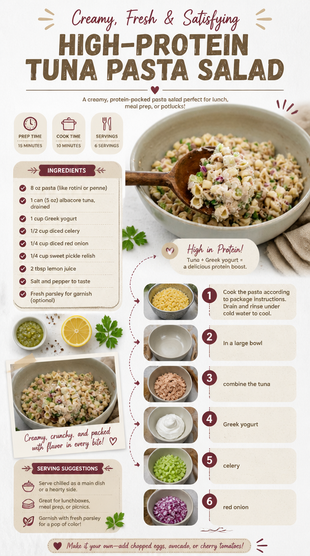 High-Protein Tuna Pasta Salad
