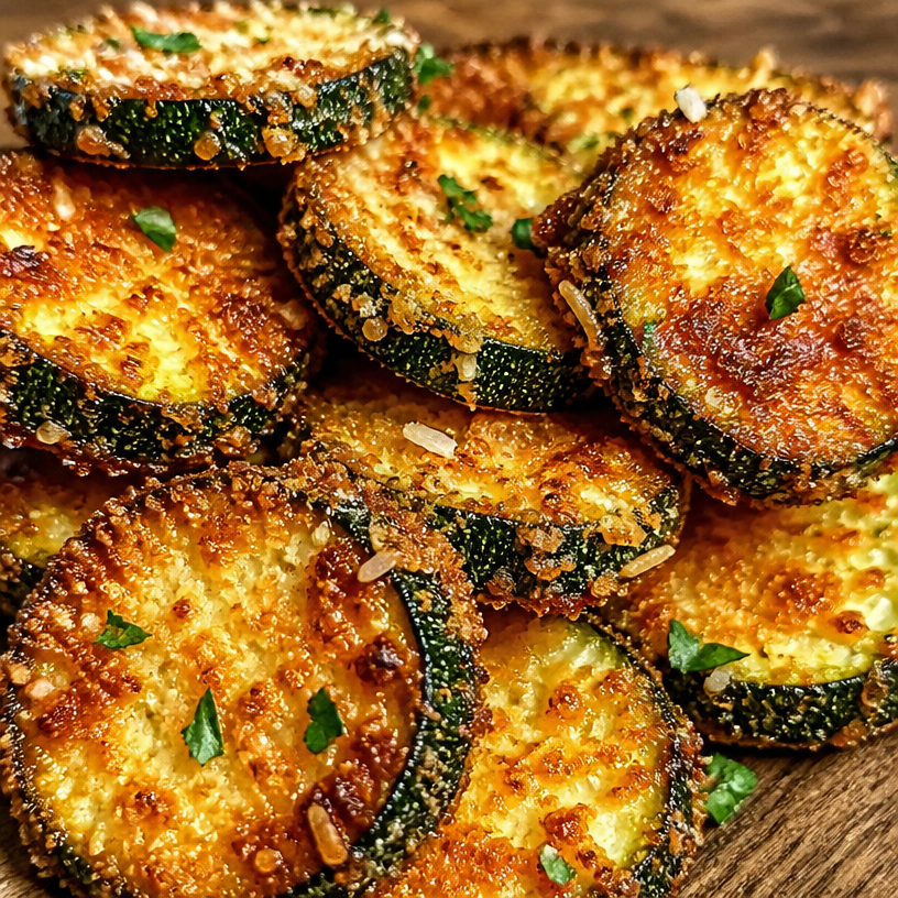 Crispy Parmesan Fried Zucchini