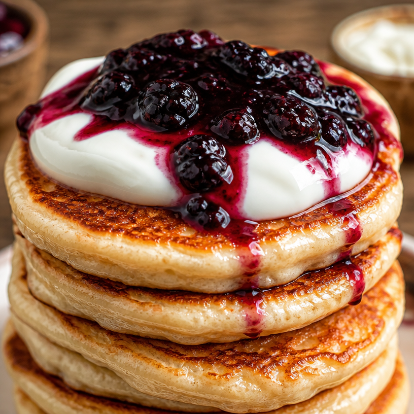3-Ingredients Cottage Cheese Pancakes