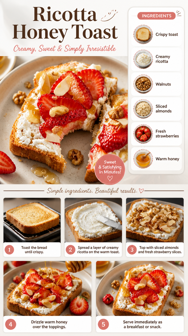 Ricotta Honey Toast