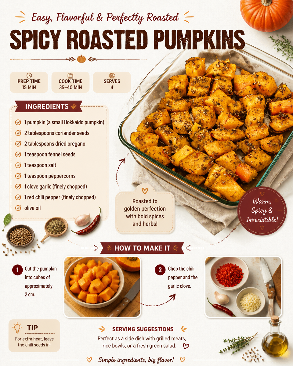 Spicy Roasted Pumpkins